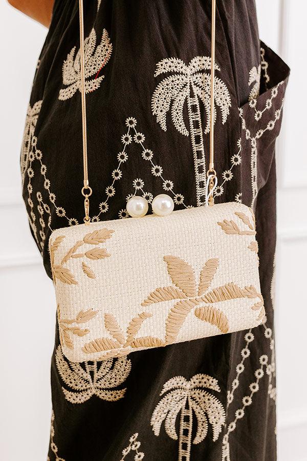 Seaside Chic Raffia Woven Clutch Product Image