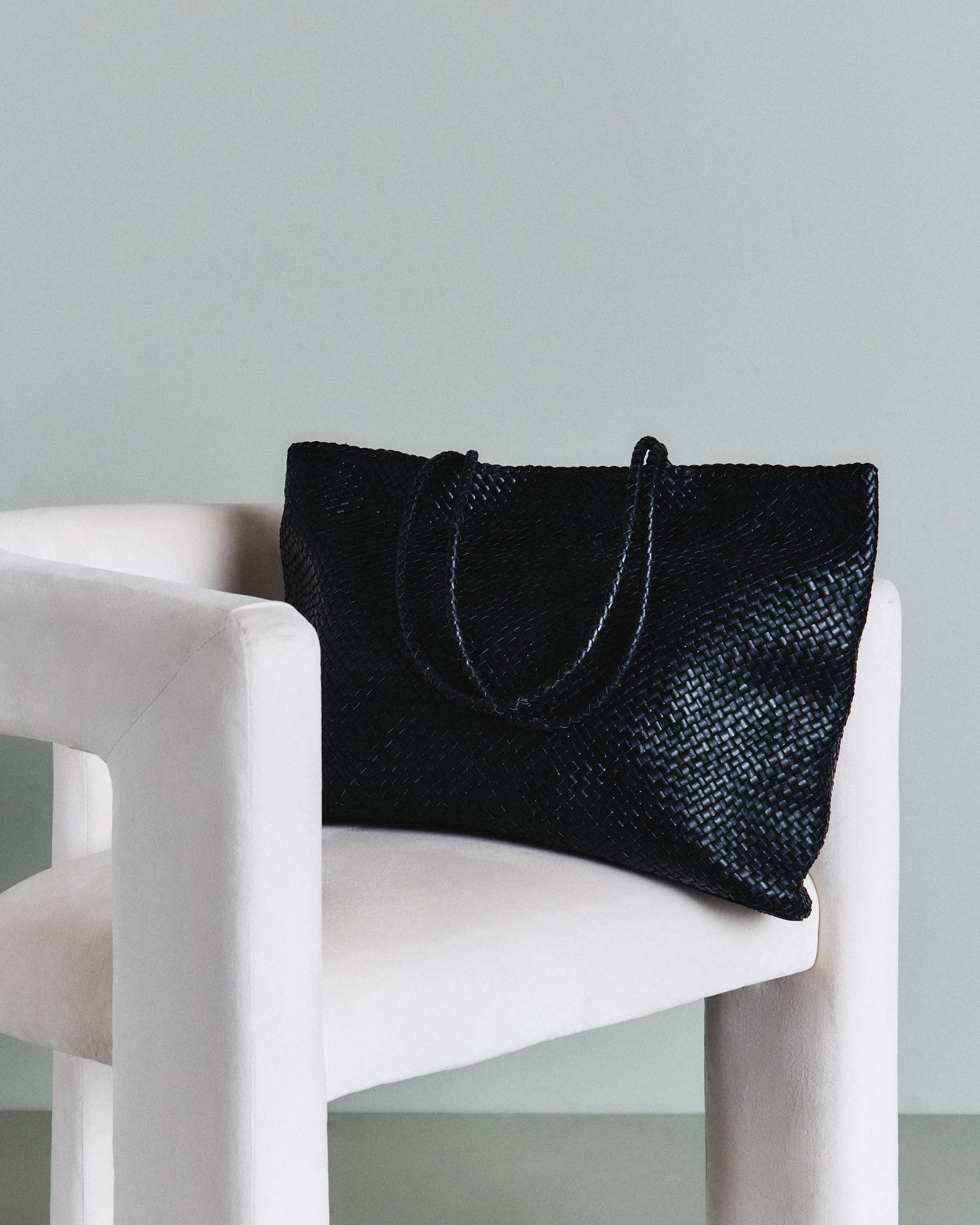 Quince | Women's Italian Leather Handwoven Tote Product Image