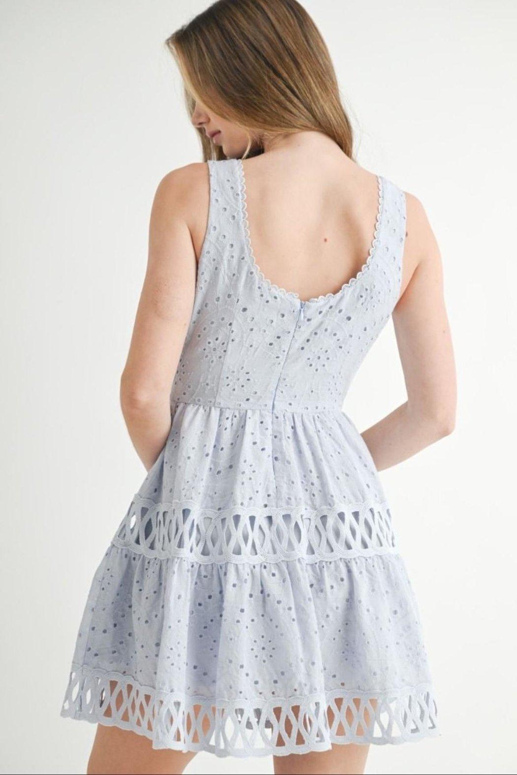 Flared Eyelet Dress Product Image