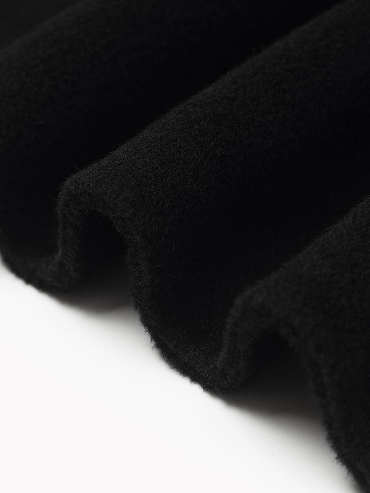 Wool And Cashmere Double-Faced Notched Lapel Women Coat Product Image