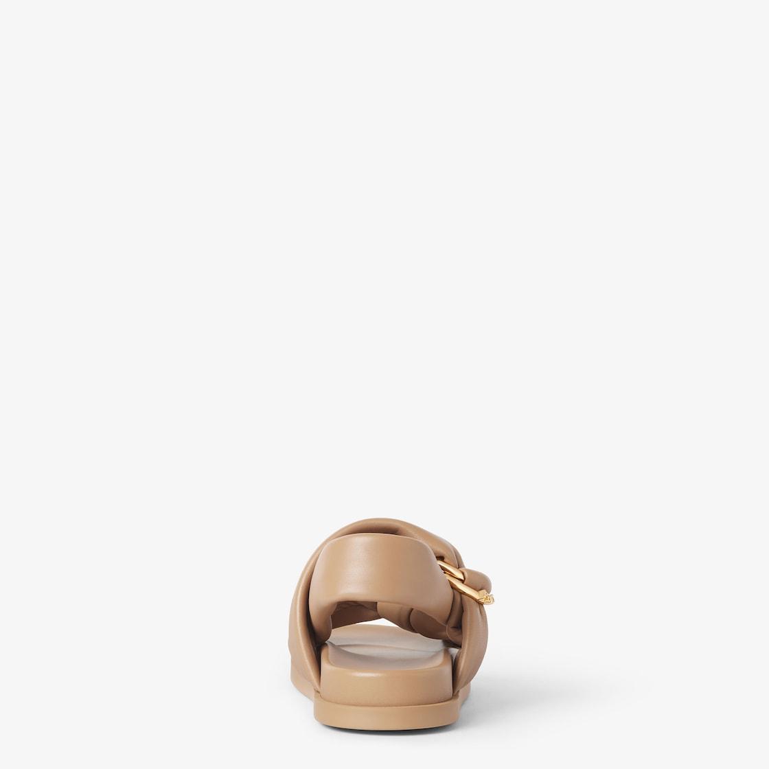 Fendi FeelBeige nappa leather sandals Product Image
