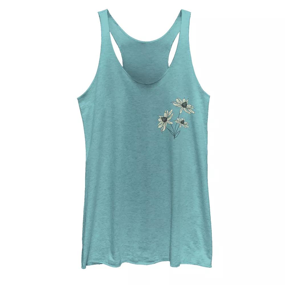 Juniors' Night Moon Flower Galactic Tank Top, Girl's,  Product Image