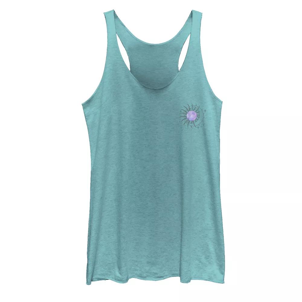 Juniors' Night Moon Flower Galactic Tank Top, Girl's,  Product Image