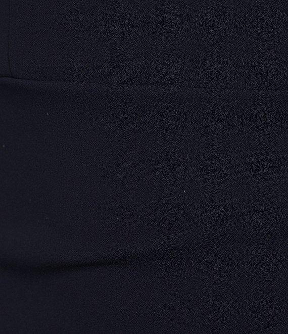 Honey and Rosie Spaghetti Strap V-Neck Asymmetric Hem Bodycon Dress Product Image