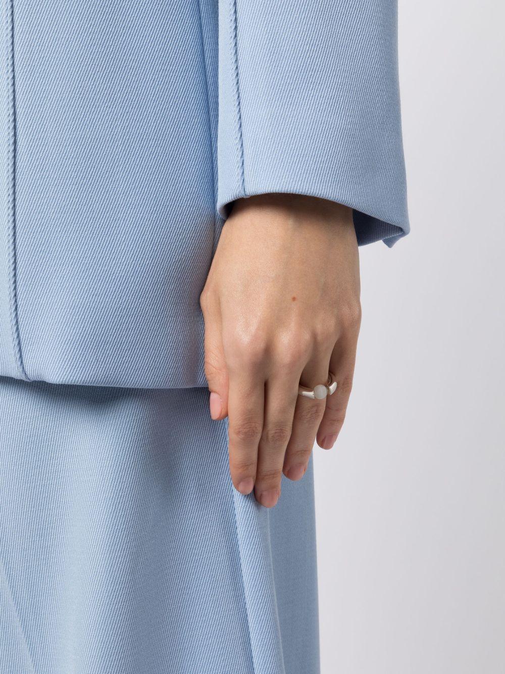 pearl-embellished polished ring Product Image