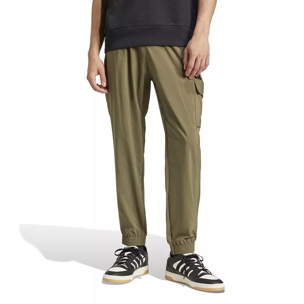 Men's adidas Essentials Small Logo Sportswear Cargo Pants, Green Strata Product Image