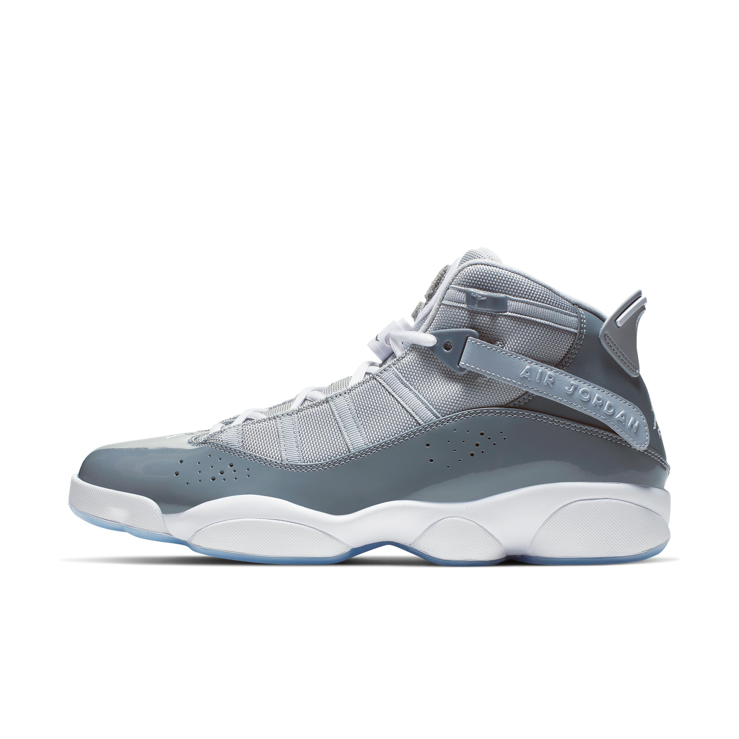 Jordan Mens Jordan 6 Rings - Mens Shoes Cool Grey/White/Wolf Grey Product Image
