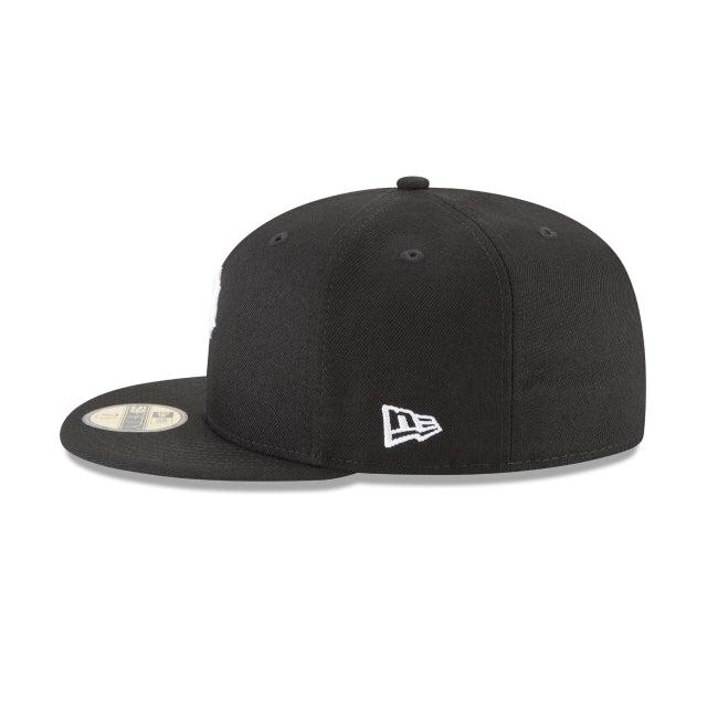 Pittsburgh Pirates Black and White Basic 59FIFTY Fitted Hat Male Product Image