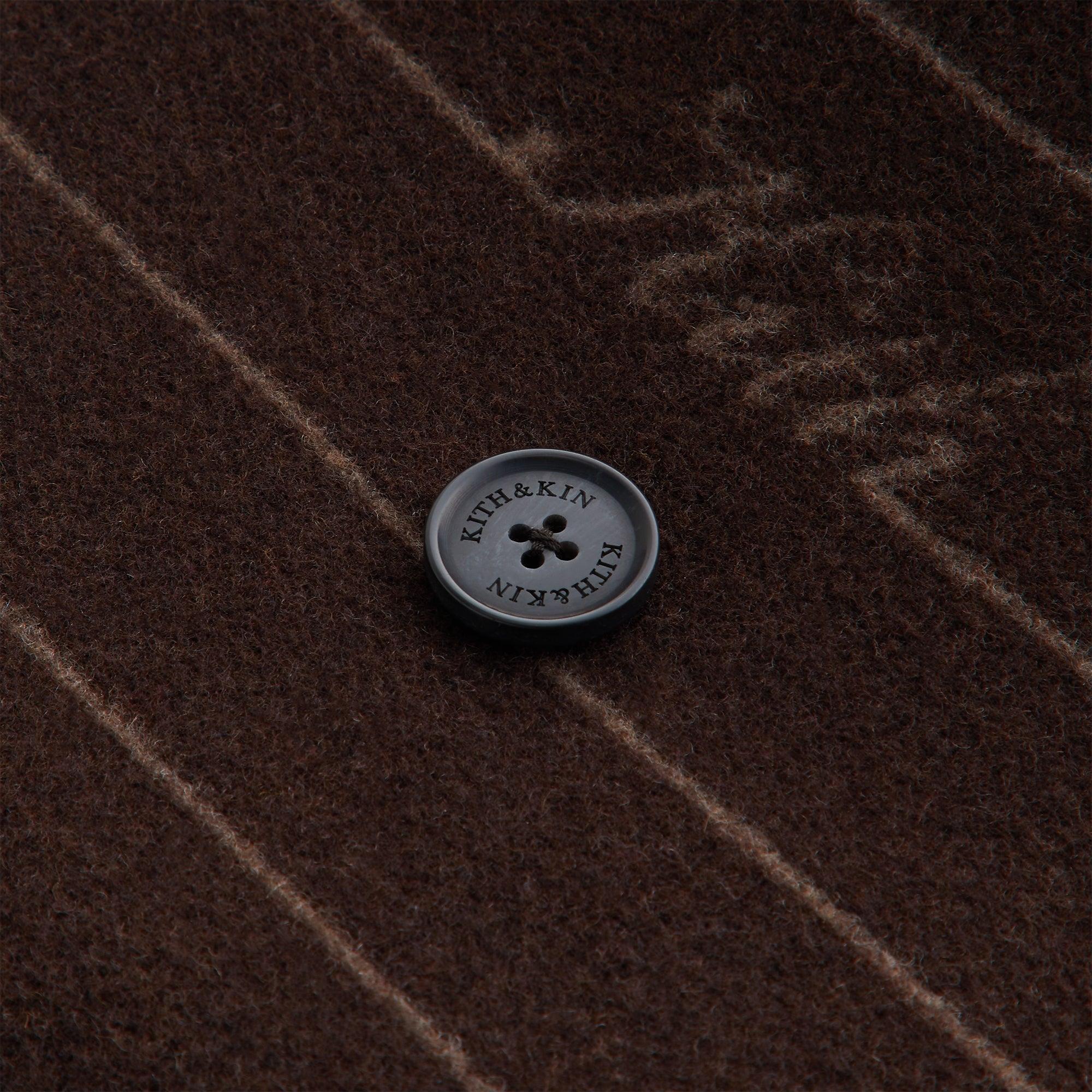 Kith Women Maeva Melton Stripe Scarf Coat - Incognito Female Product Image