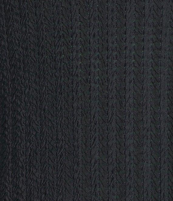 Calvin Klein Textured Knit Crew Neck Cap Sleeve Top Product Image