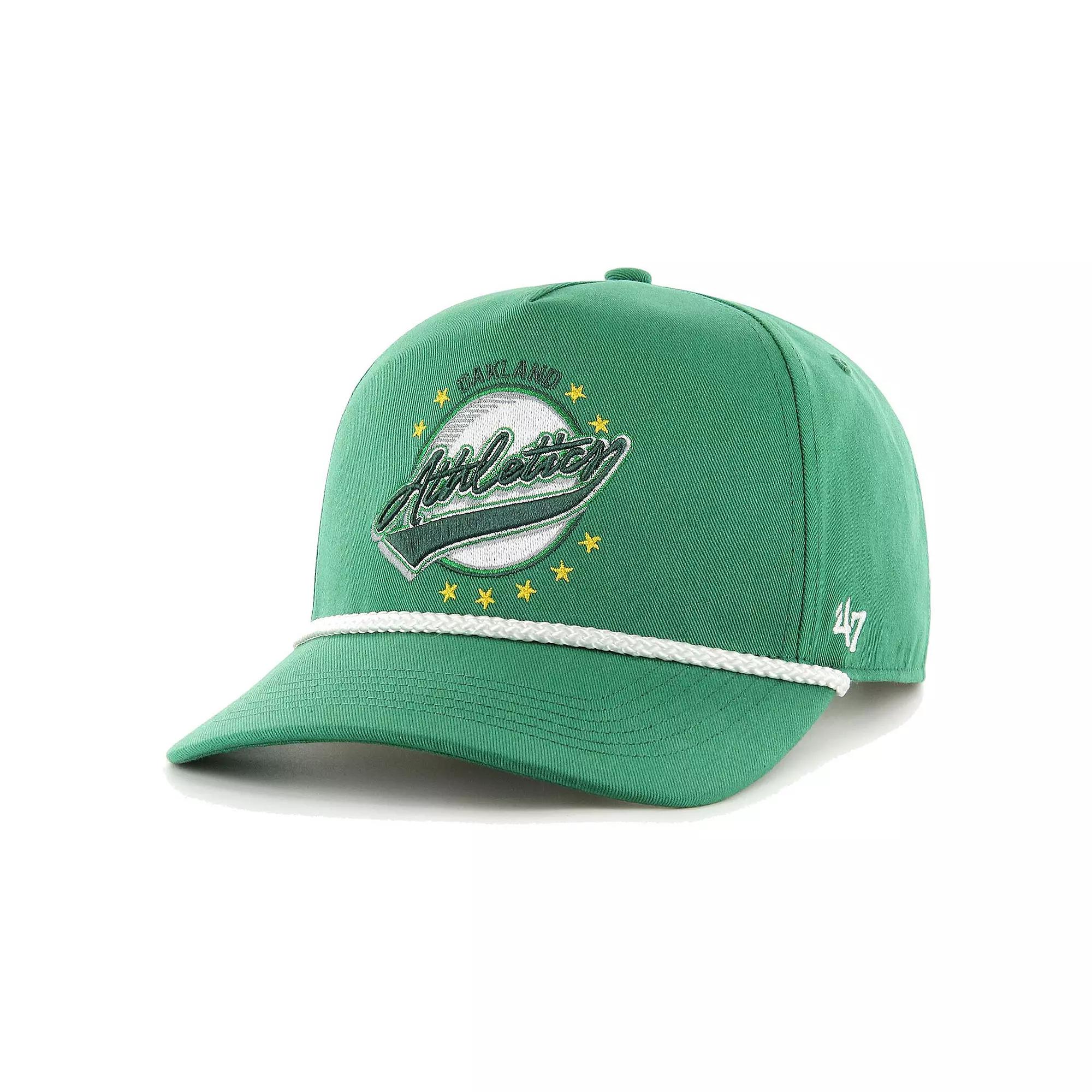 Men's '47 Green Oakland Athletics Wax Pack Collection Premier Hitch Adjustable Hat Product Image