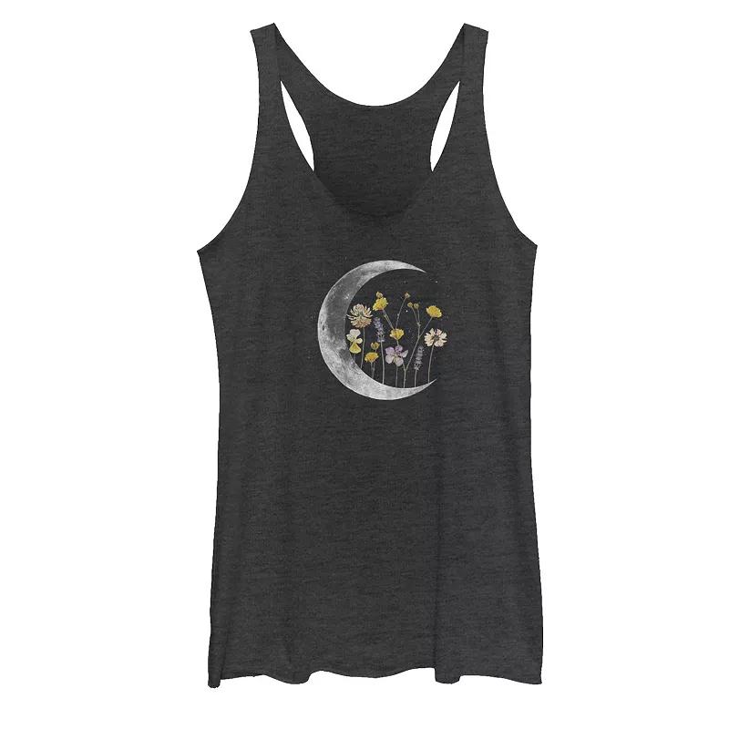 Juniors' Night Moon Flower Galactic Tank Top, Girl's,  Product Image