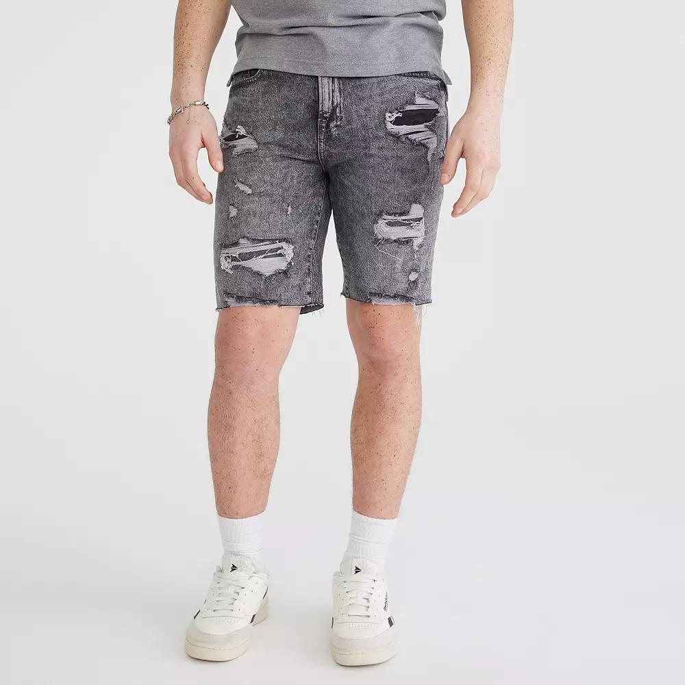 Men's Aeropostale Denim Shorts, Size: 28, Grey Wash Product Image
