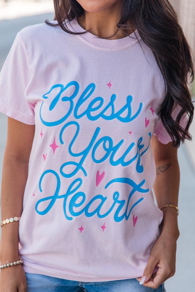 Bless Your Heart Pink Graphic Tee Product Image