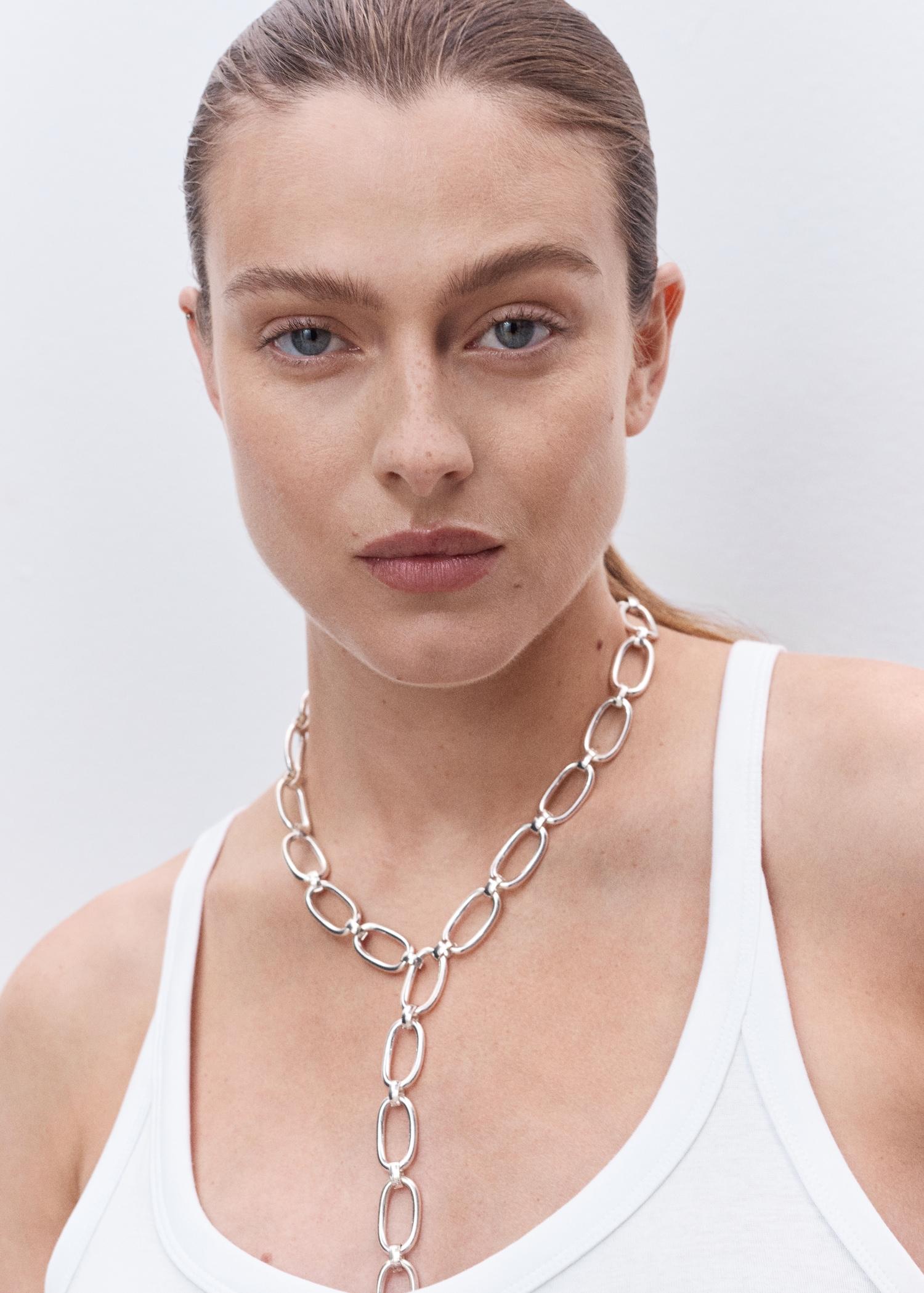 Cotton top with straps - Women | MANGO USA Product Image