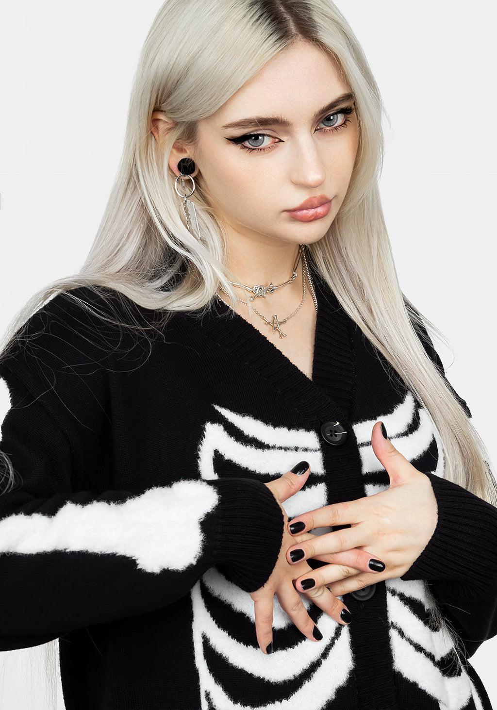 Skeletus Oversized Cardigan Product Image