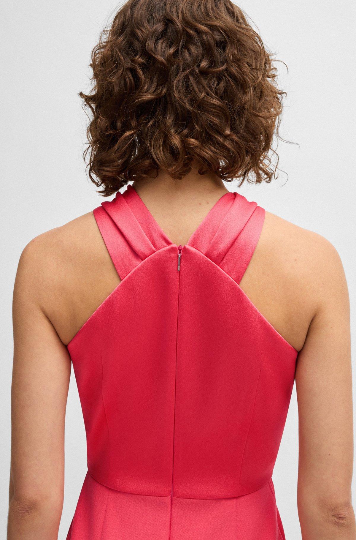 Twist-detail dress in stretch fabric Product Image