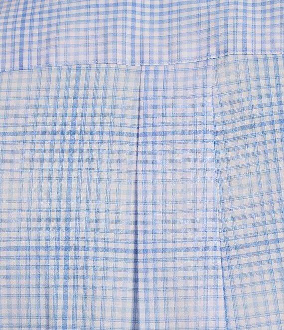 Roundtree & Yorke TravelSmart Easy Care Short Sleeve Ombre Plaid Sport Shirt Product Image