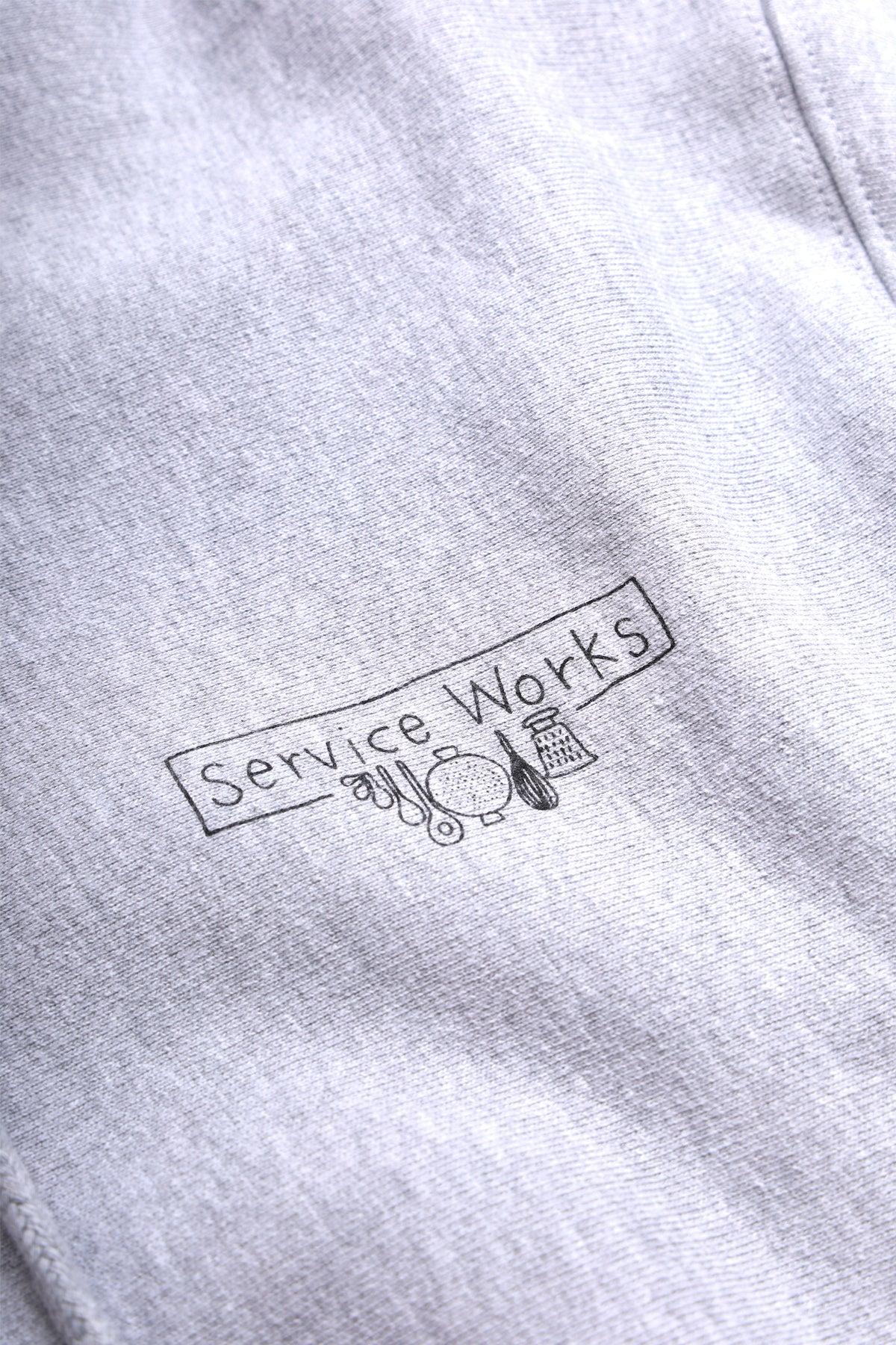Service Works - 12oz Service Embroidered Hoodie - Grey Product Image