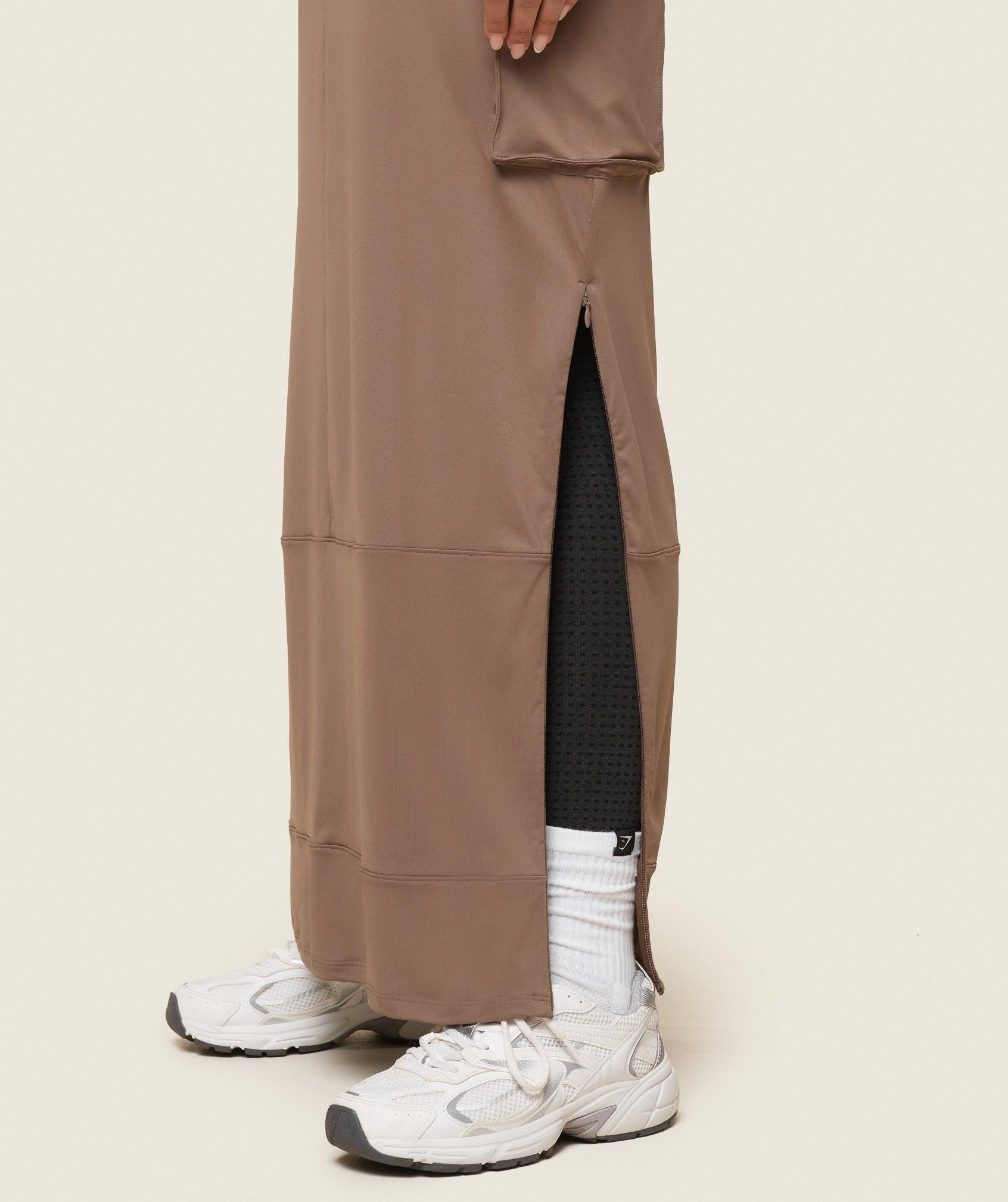 Gymshark GS x Leana Deeb Abaya - Soul Brown Female Product Image