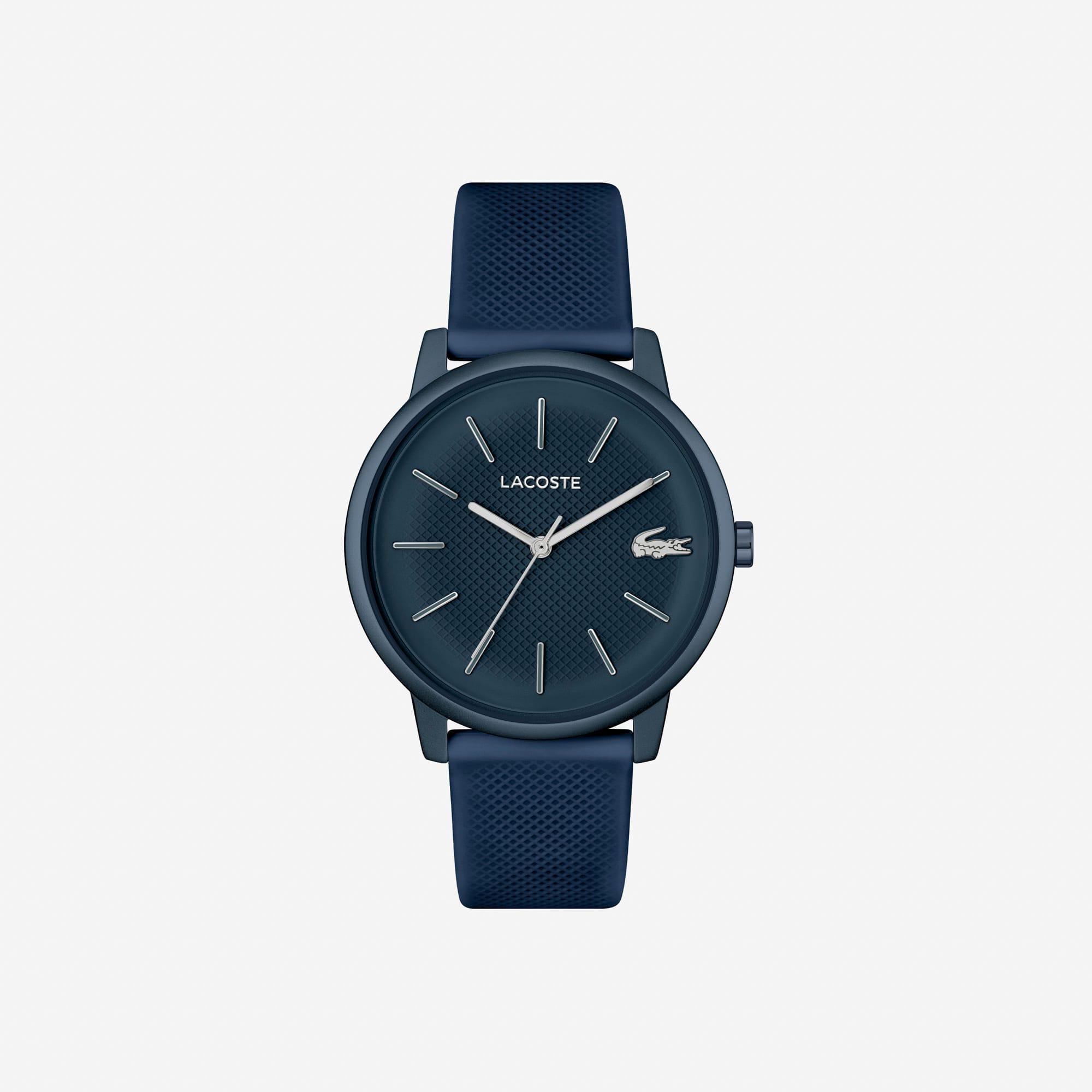 Lacoste.12.12 Move 3 Hands Watch Navy Silicone Product Image