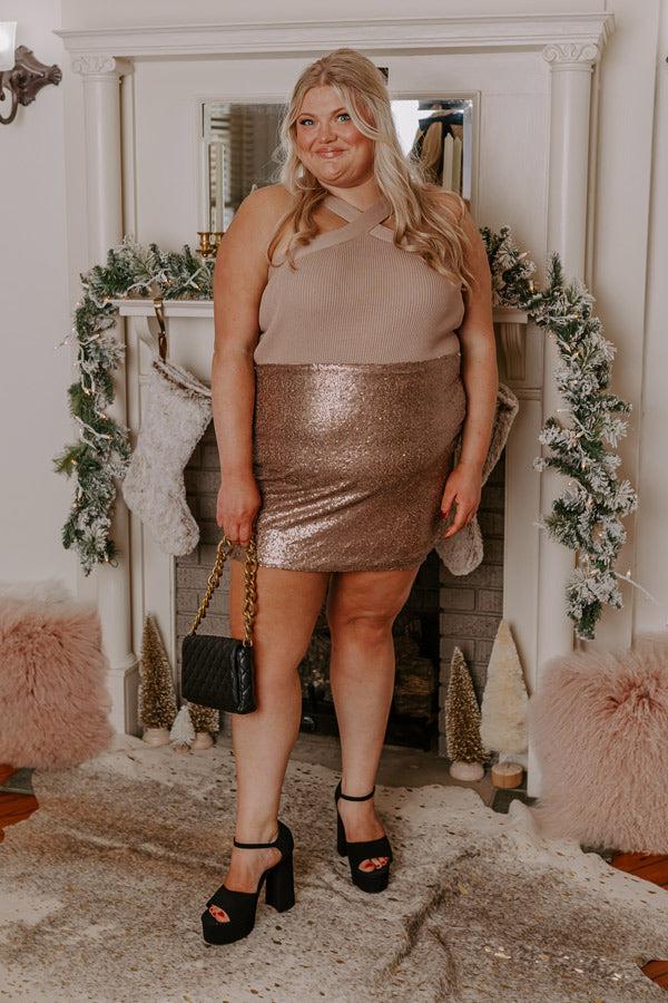 Luxe Moment Sequin Skirt Curves Product Image