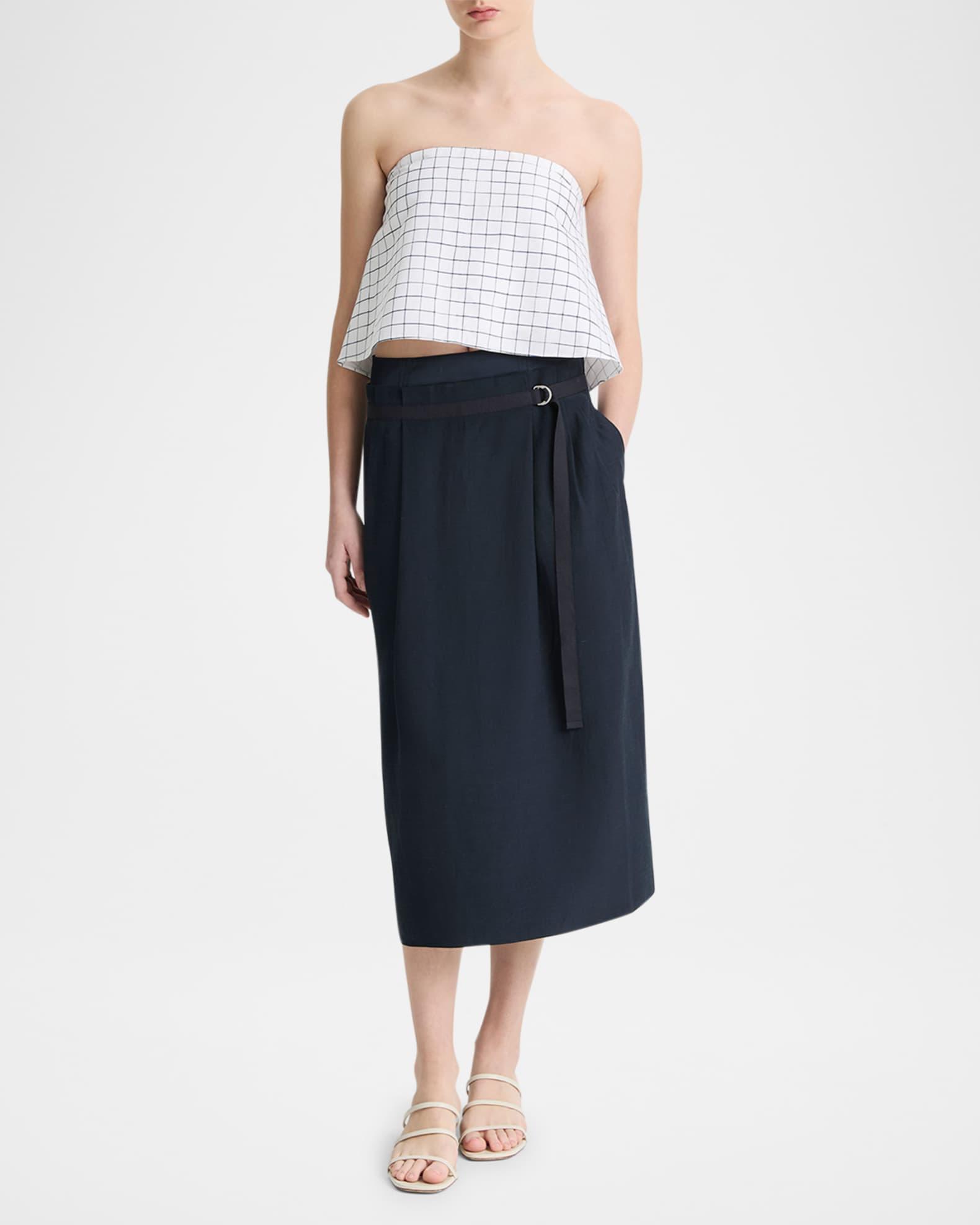 Double-Waist D-Ring Midi Skirt Product Image
