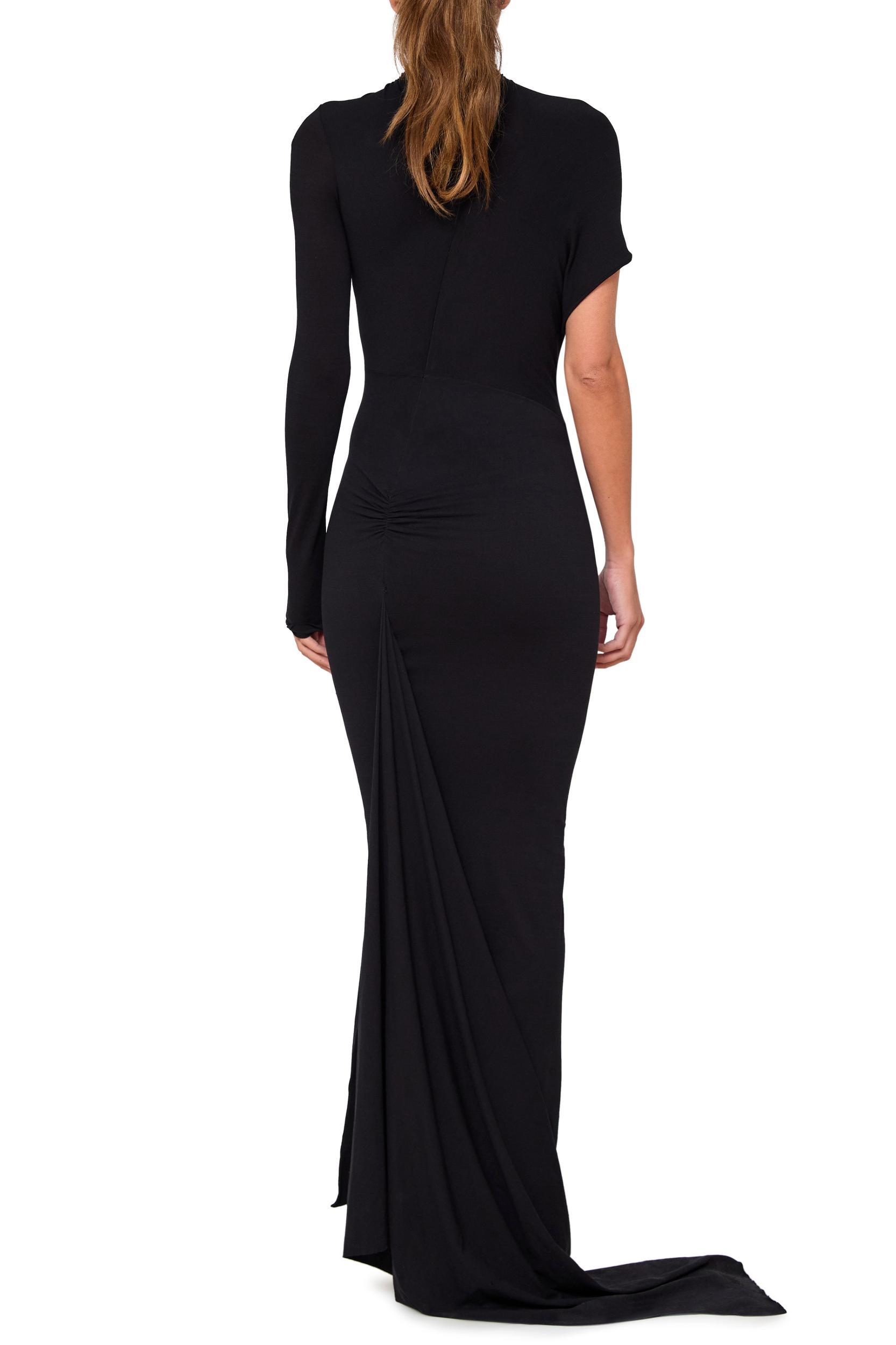 Body-Con Gown with Asymmetric Cutout Product Image