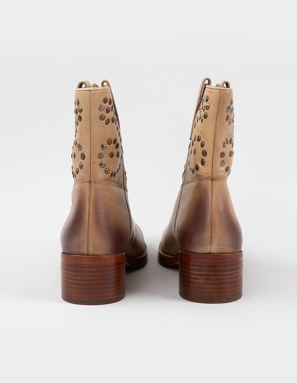 FREE PEOPLE Harmony Womens Studded Ankle Boots - TAN Product Image