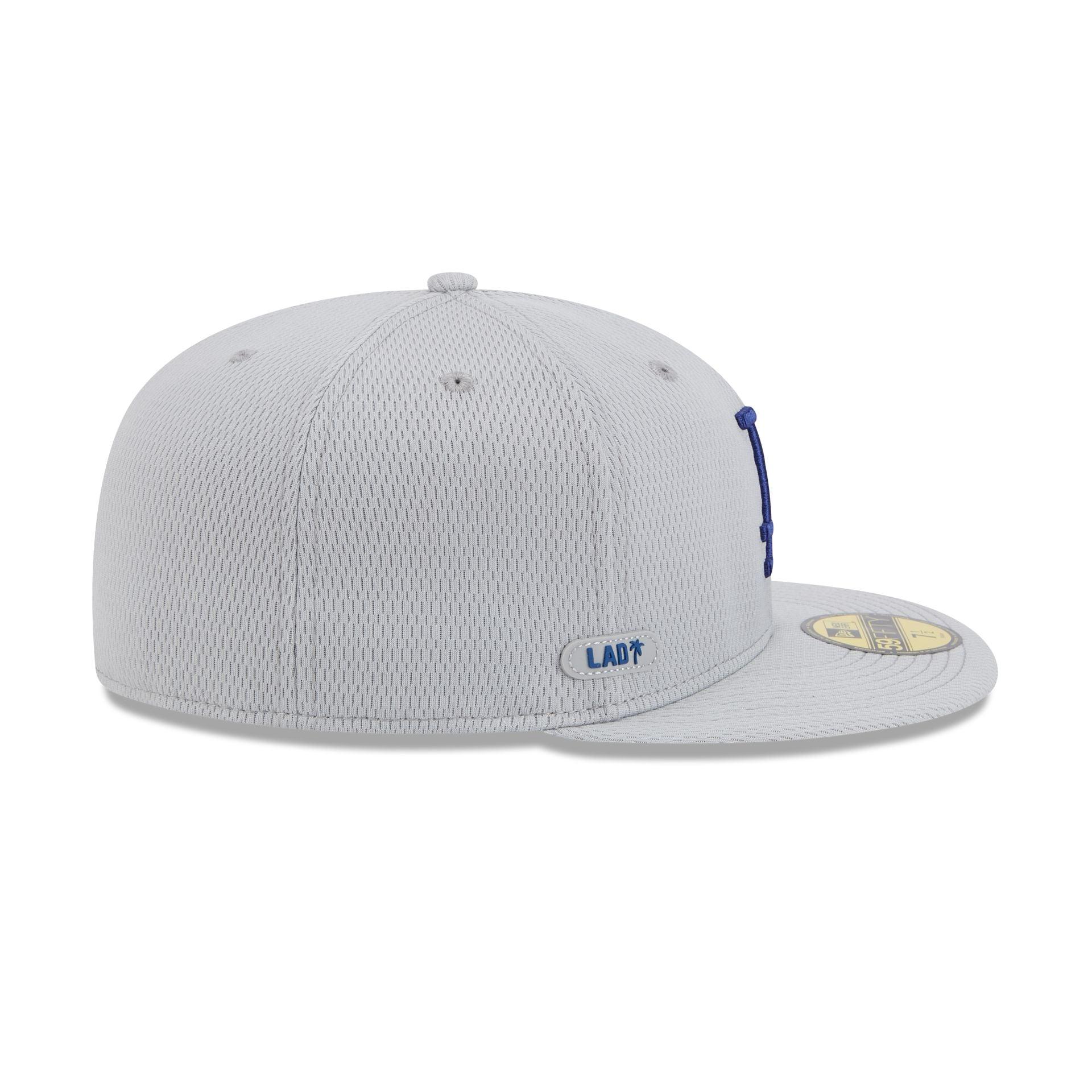 Los Angeles Dodgers 2025 Clubhouse Gray 59FIFTY Fitted Hat Male Product Image