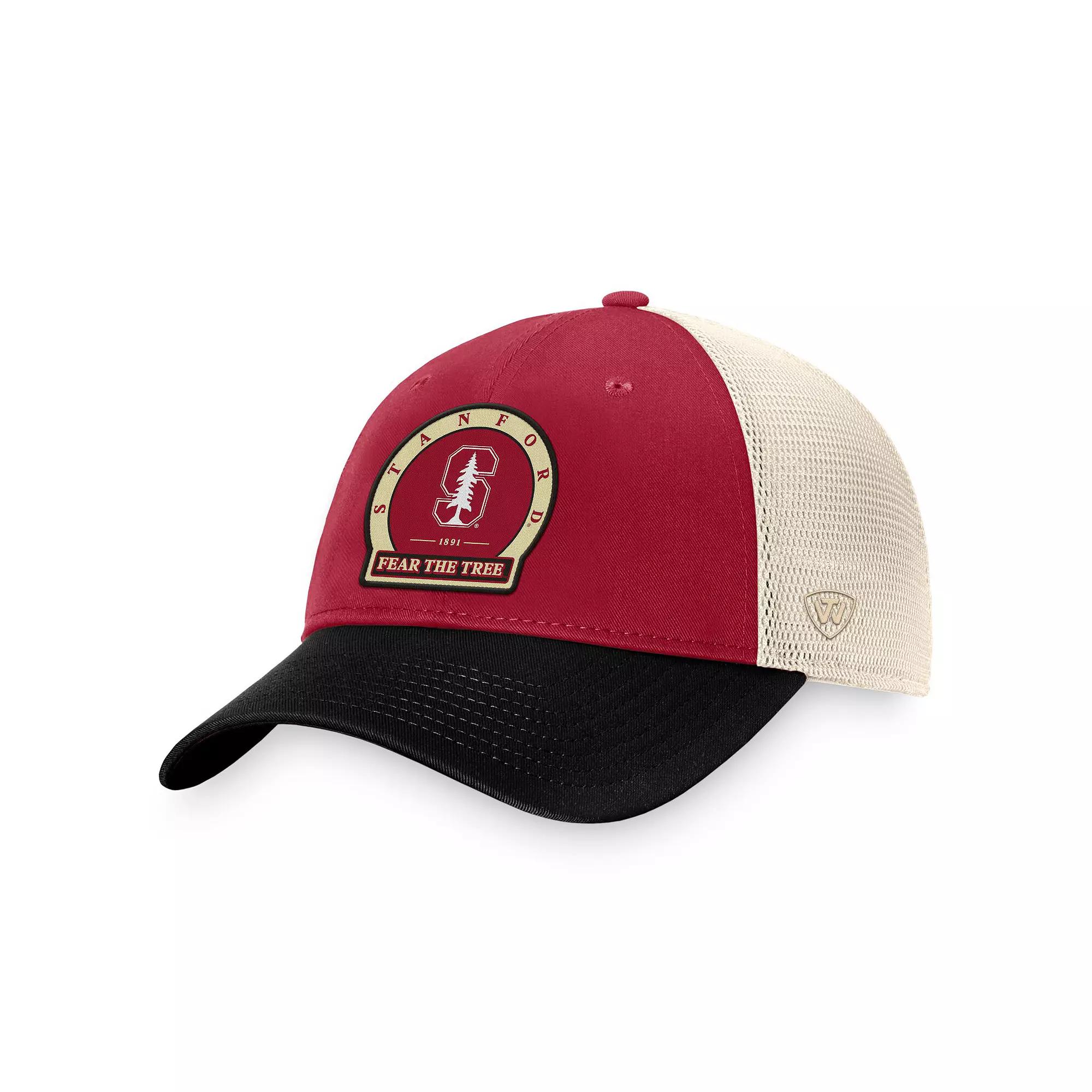 Men's Top of the World Cardinal Stanford Cardinal Refined Trucker Adjustable Hat, Red Product Image