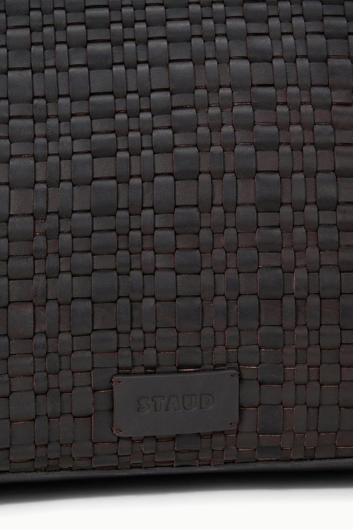 HESTER SATCHEL | ESPRESSO WOVEN LEATHER Product Image