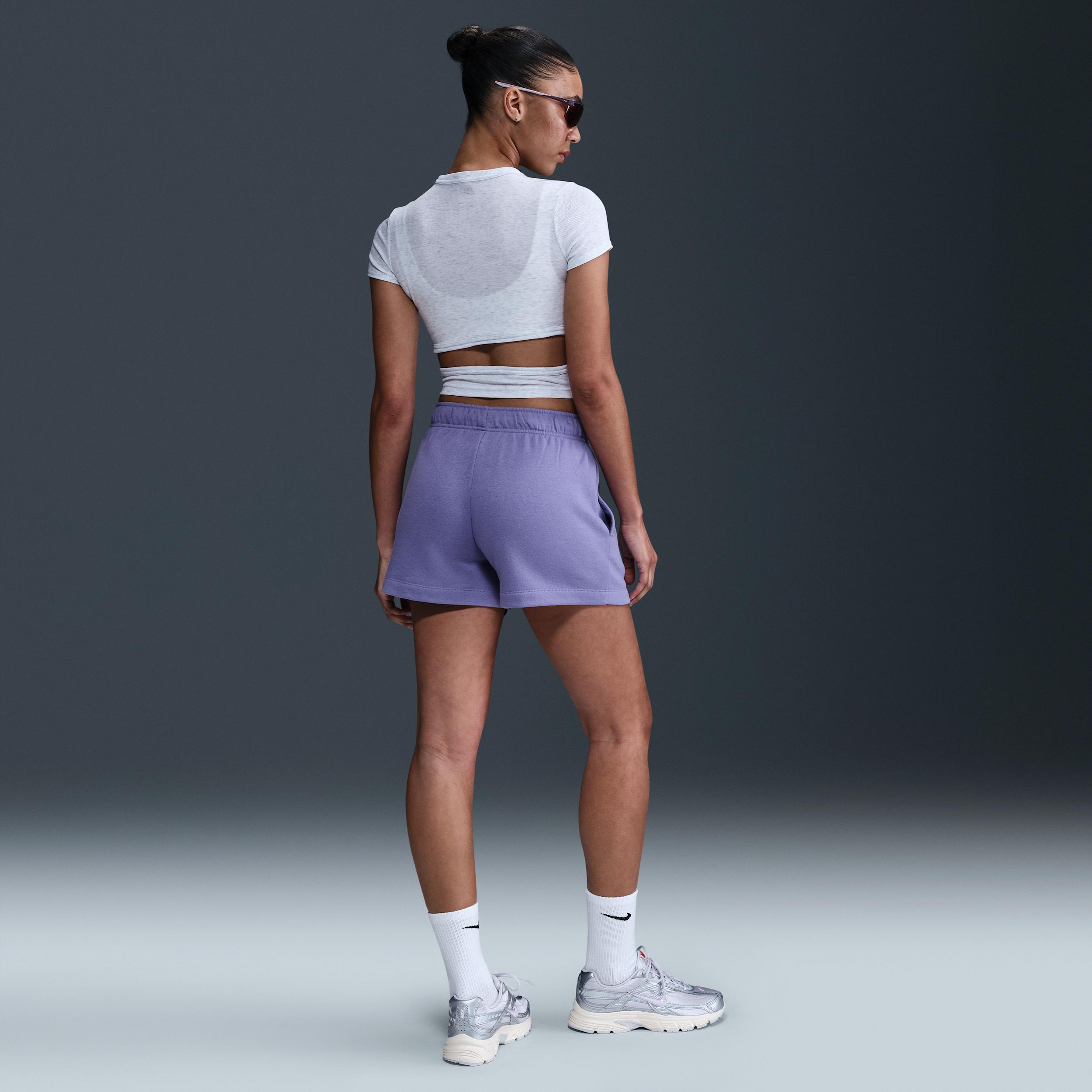 Womens Nike Sportswear Club Fleece Mid-Rise Shorts | DQ5802-527 Product Image
