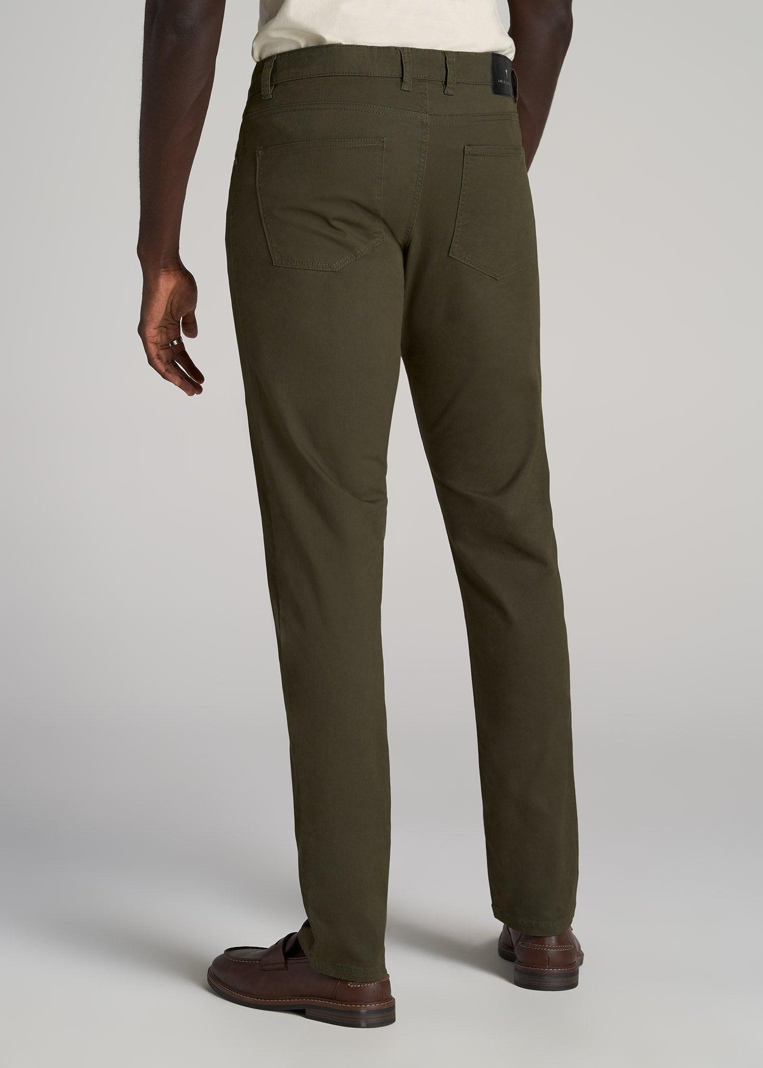 Carman TAPERED Fit Five Pocket Pants for Tall Men in Black Male Product Image