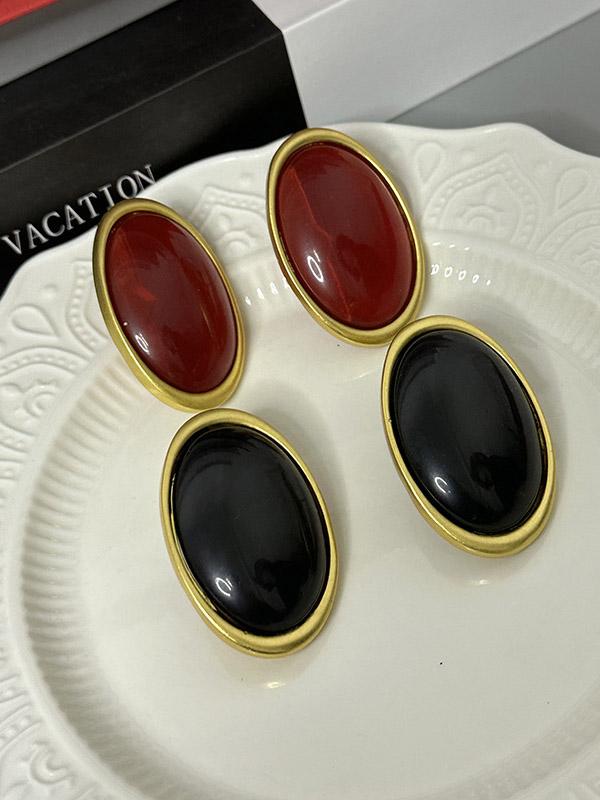 Geometric Split-Joint Earrings Accessories Product Image