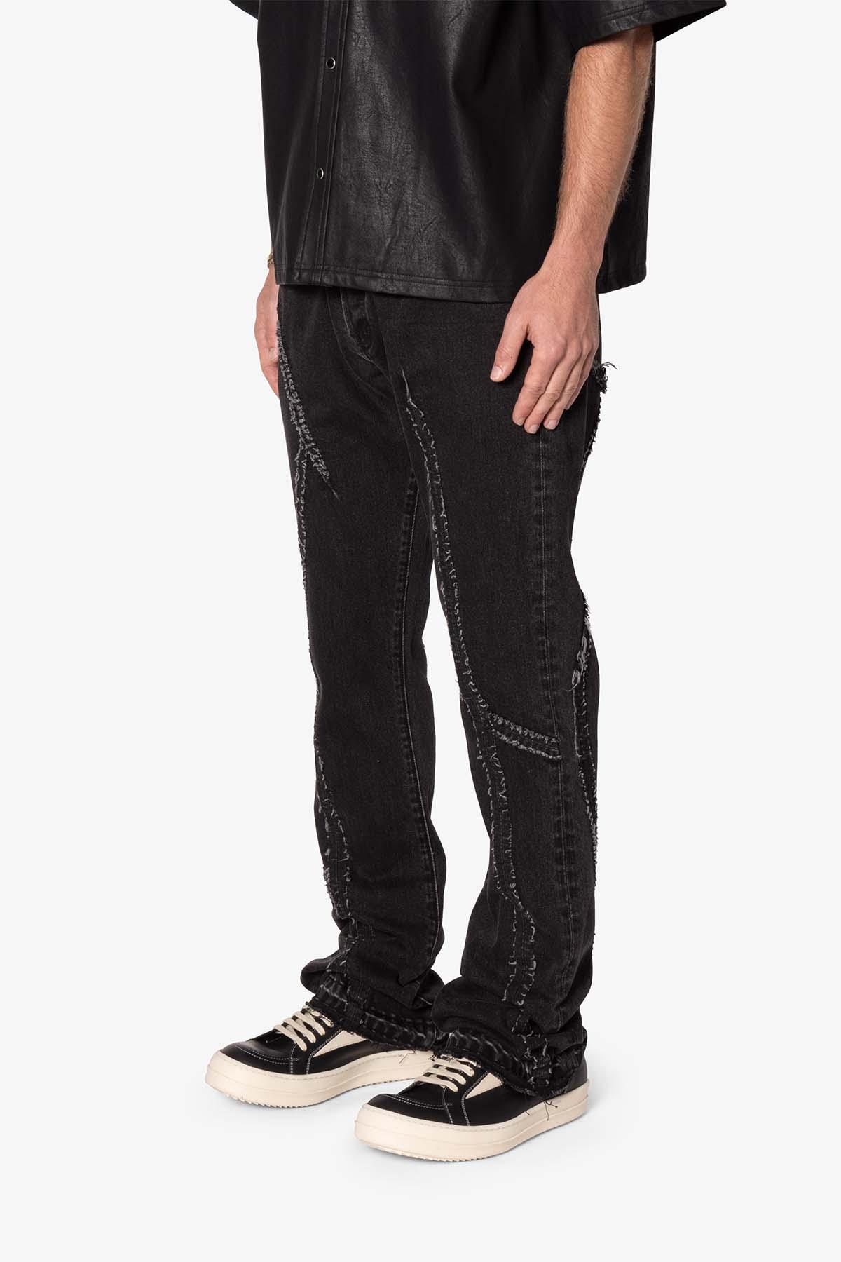 B705 Tear and Repair Denim - Black Product Image
