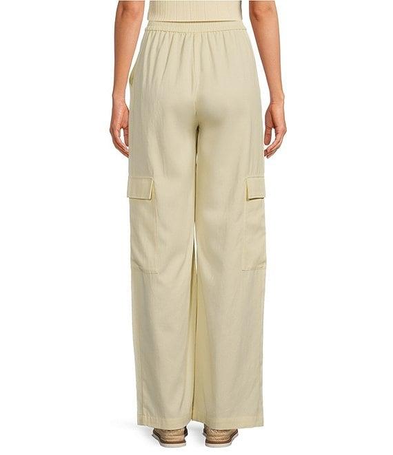 Le' AL.X Straight Leg High Rise Patch Pocket Cargo Trouser Pants Product Image