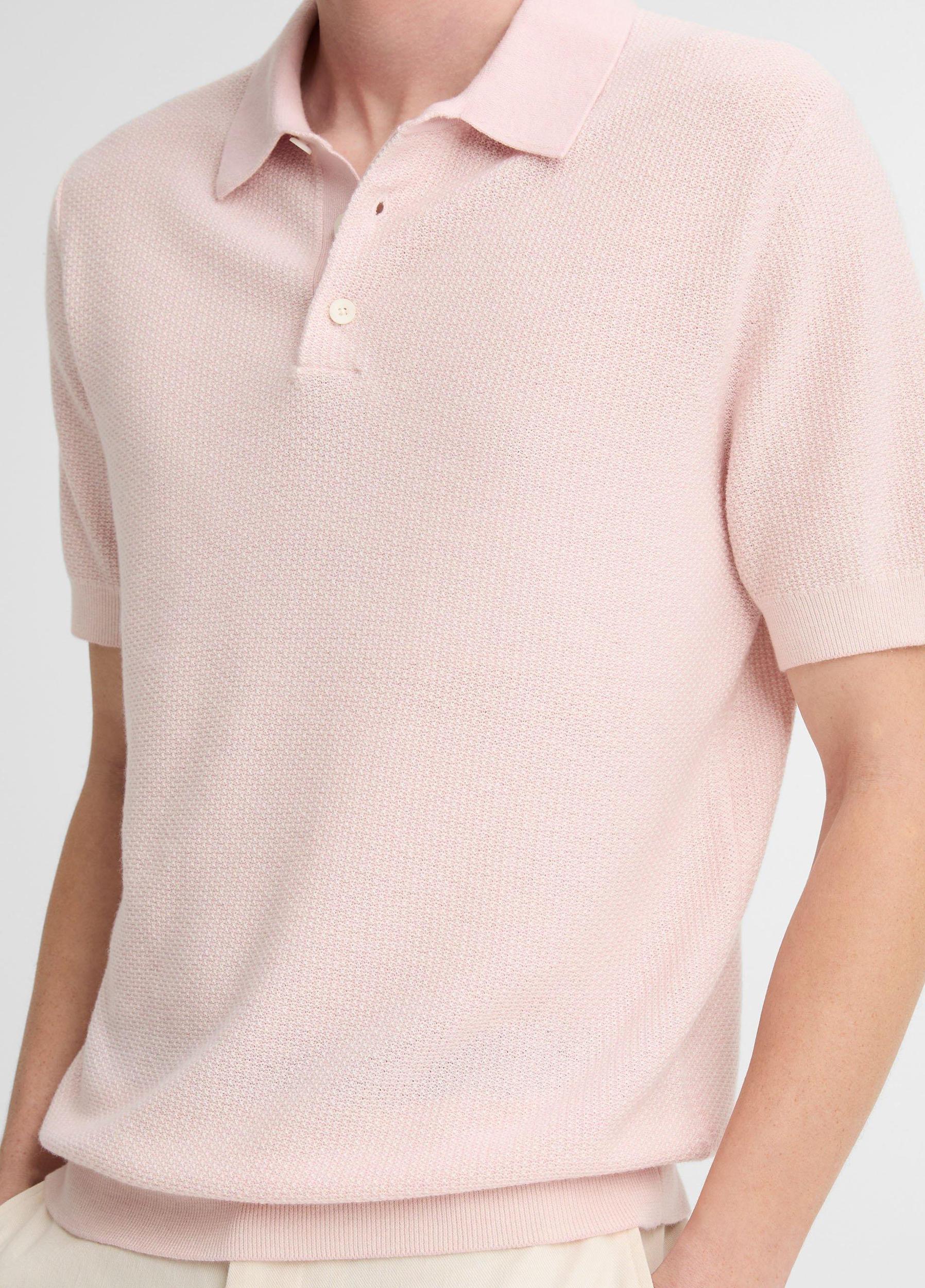 Geo-Jacquard Wool-Blend Blend Polo Sweater Product Image