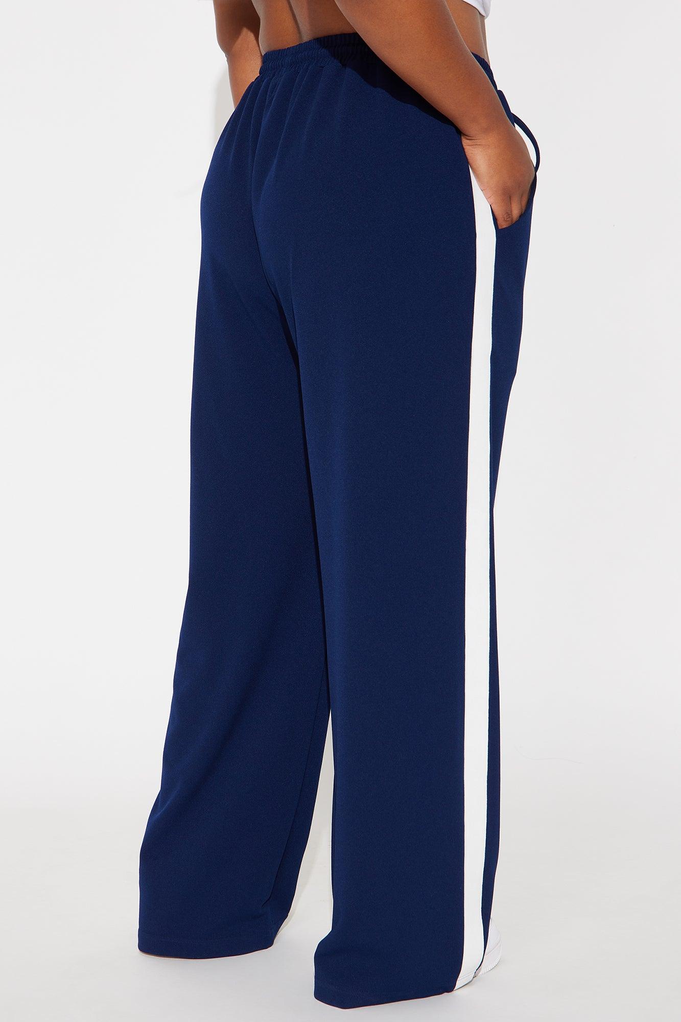 Point Of View Track Trouser Pant - Navy Product Image