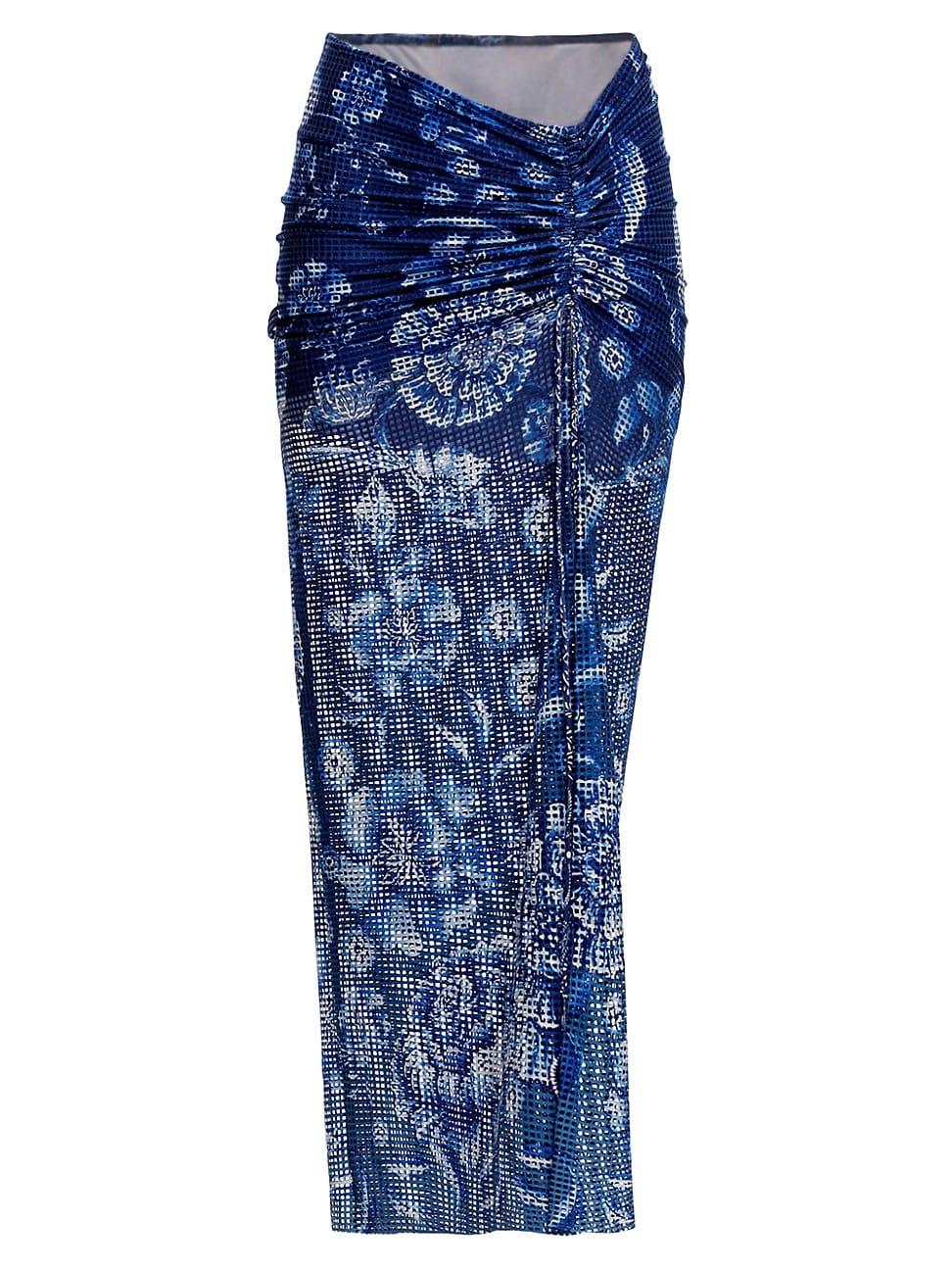 Womens Riveria Radiance Tock Azure Floral Pareo Product Image