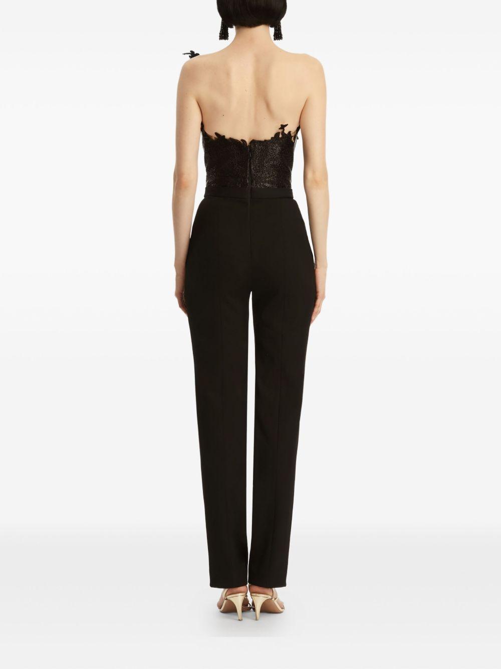 floral-embroidered jumpsuit Product Image