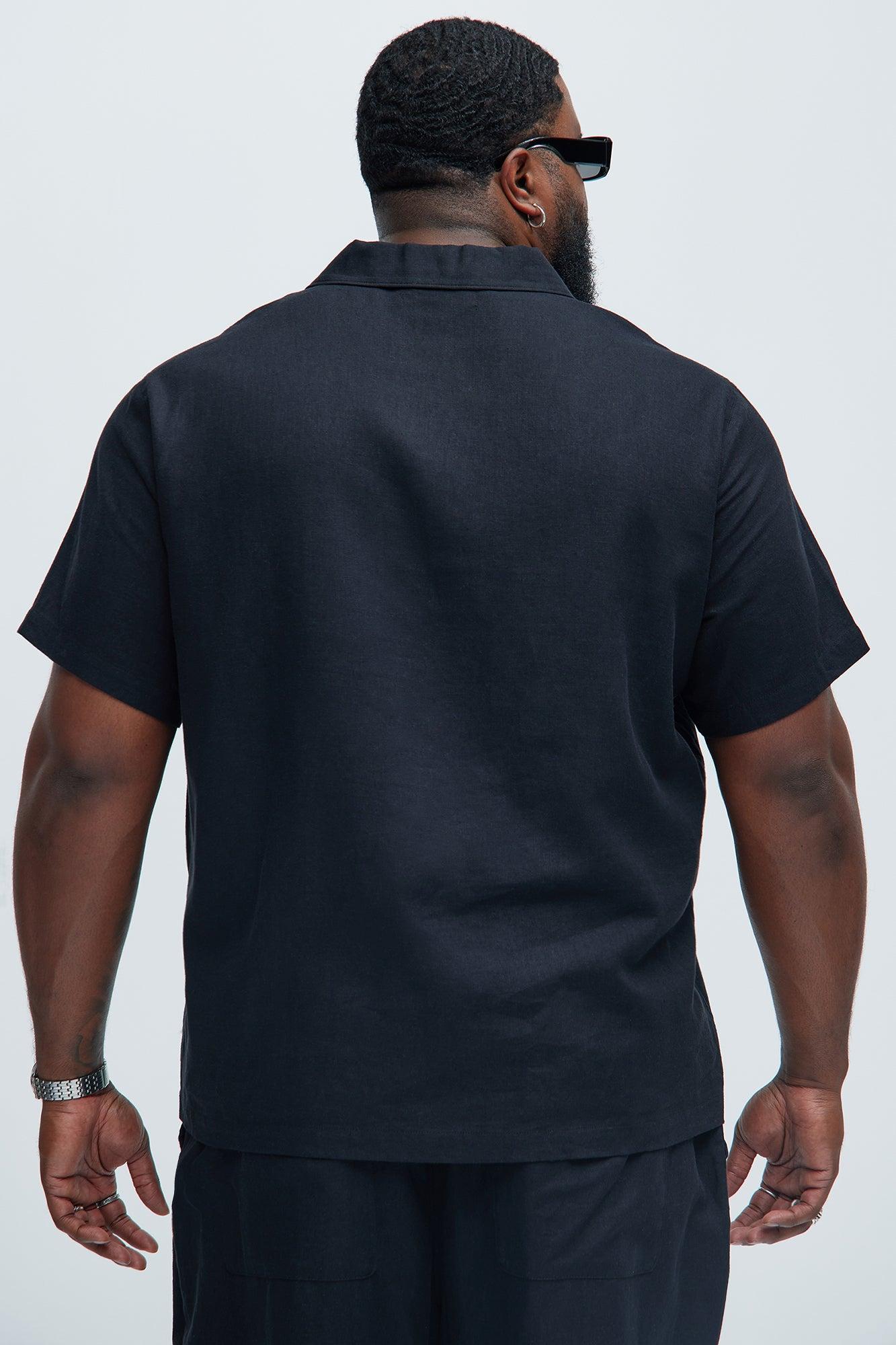 Bahamas Linen Shirt - Black Product Image