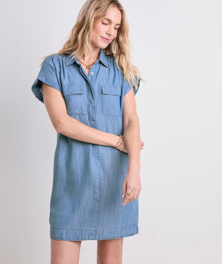 Margo Chambray Shirtdress Product Image