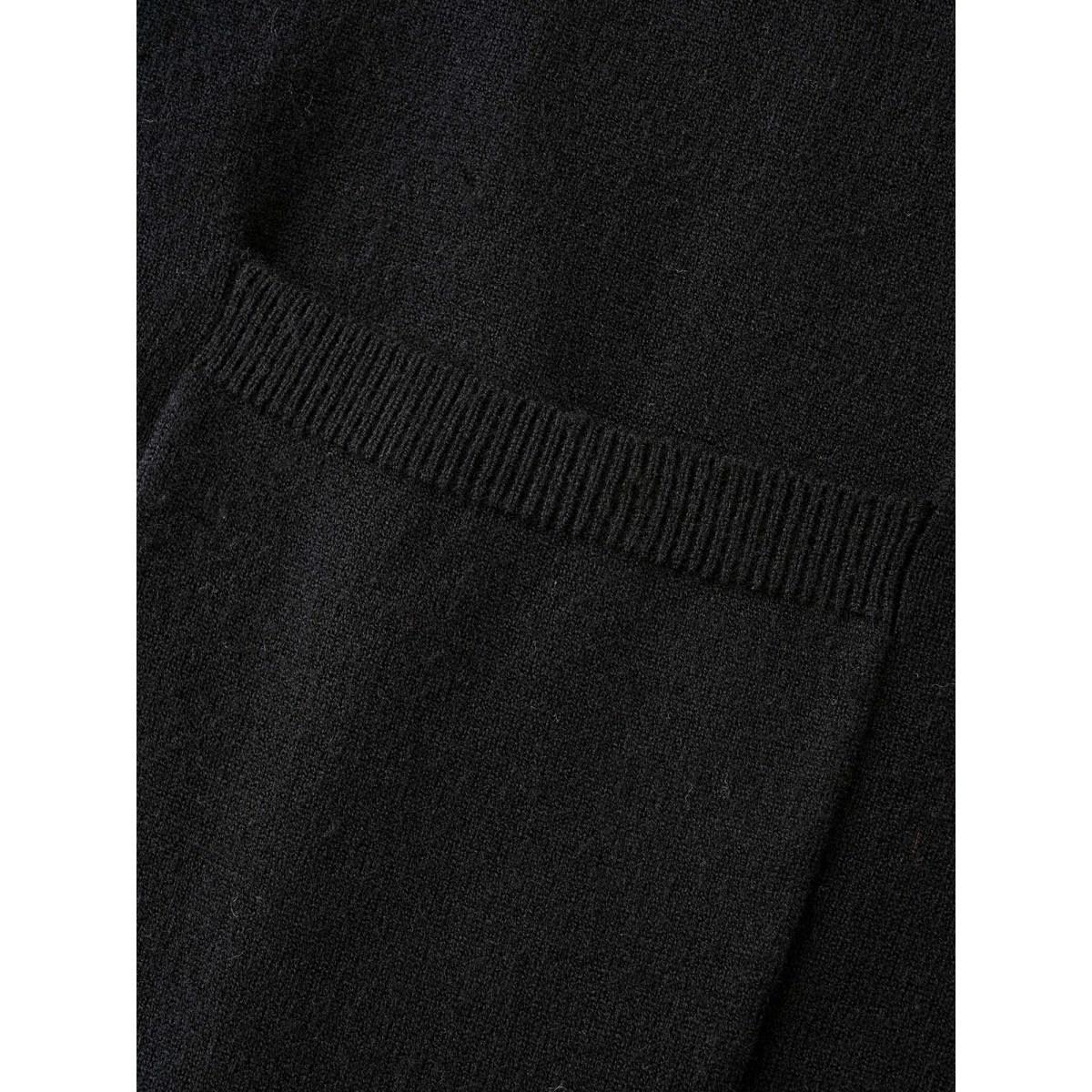 Plus Size Supersoft Essentials Jack-o-Lantern Jacquard Back Printed Cardigan Black Women Casual Loose Long Sleeve Everyday Cardigans BloomChic 28/5X Product Image