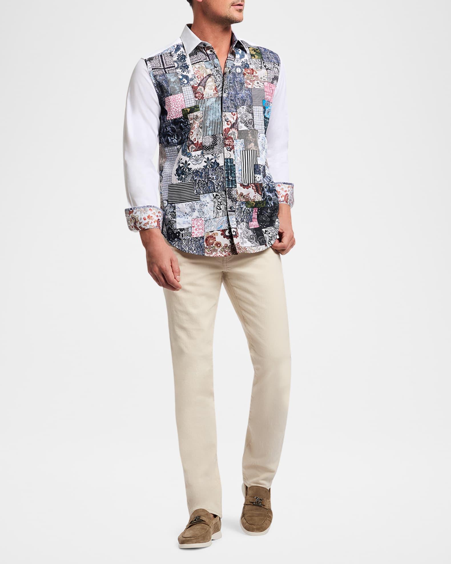 Men's Madeira Patchwork Sport Shirt Product Image