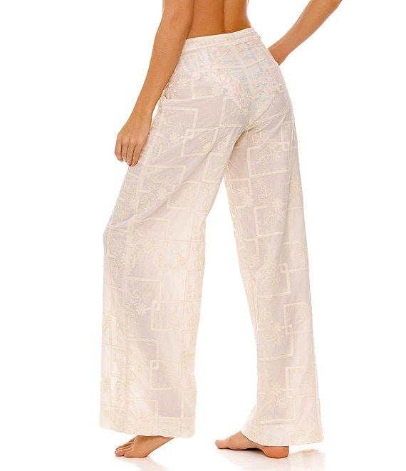 Agua Bendita Caroline Elastic Waist Wide Leg Pull-On Pants Product Image