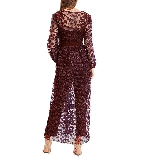 Julia Jordan Two Piece Sweetheart Neck Sleeveless Embroidered Long Sleeve Jacket 2-Piece Jumpsuit Set Product Image