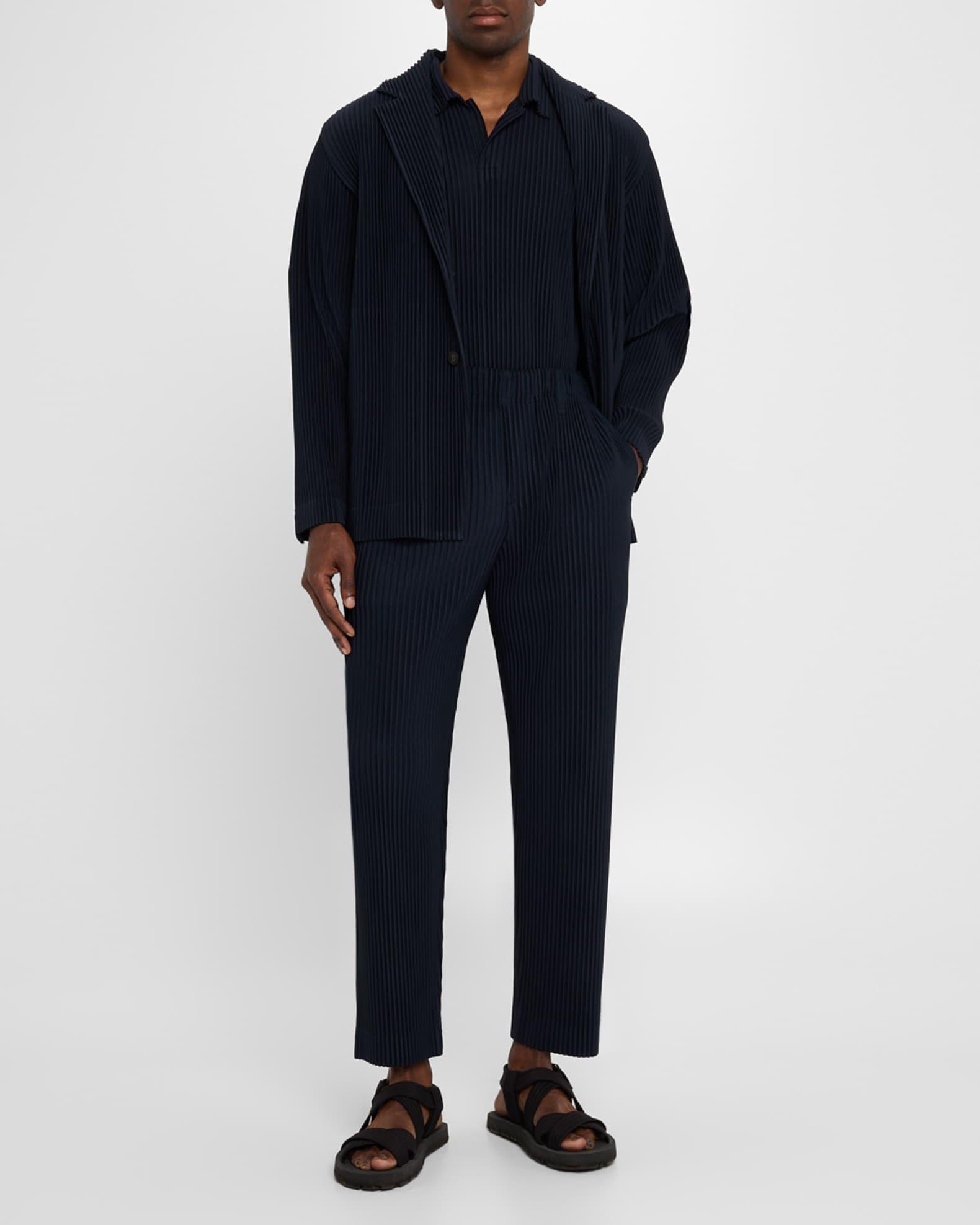 Men's Pleated Single-Breasted Sport Coat Product Image