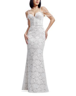 Antoinette Embellished Lace Gown Product Image