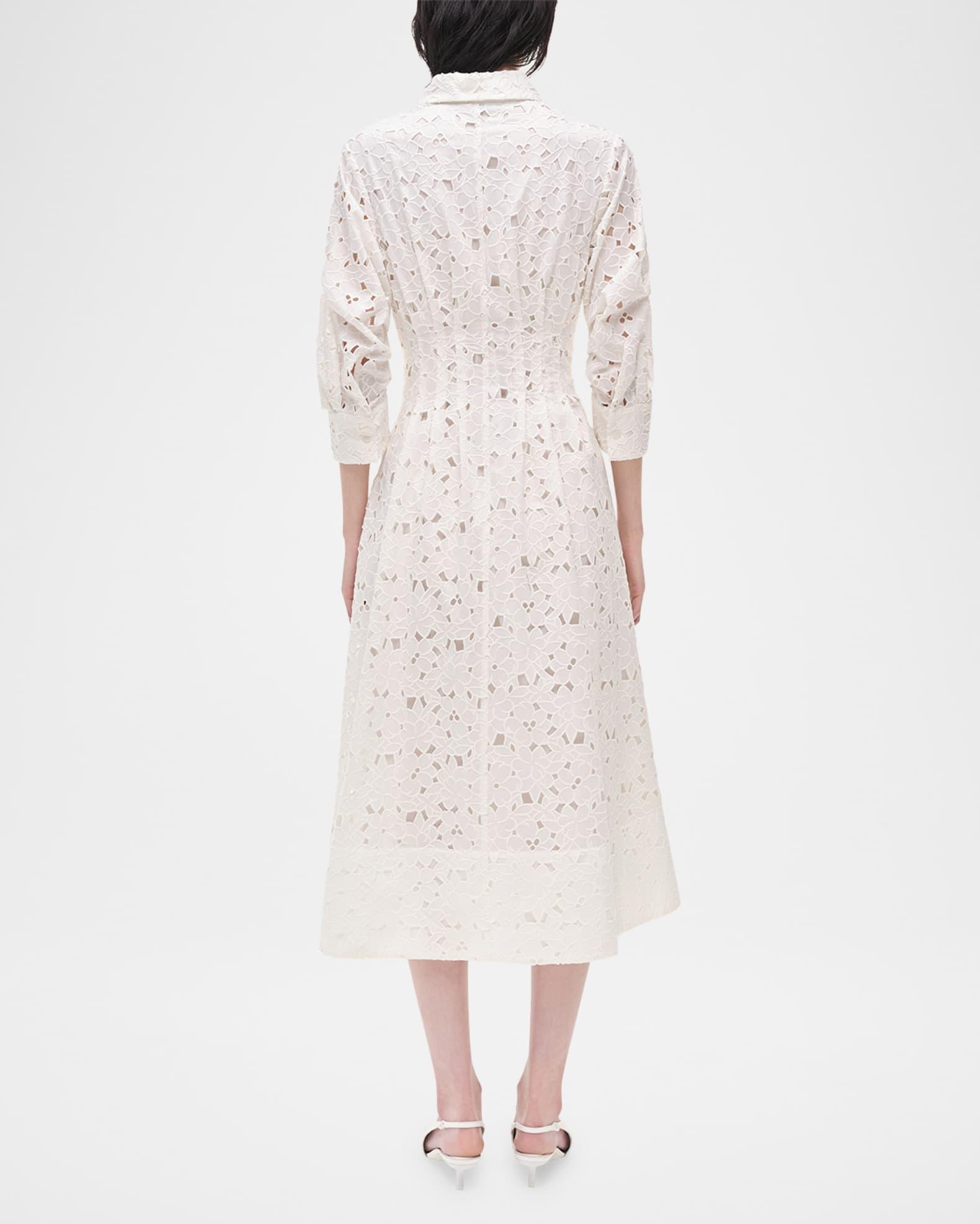 Jazz Embroidered Midi Shirtdress Product Image